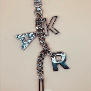 Karl Lagerfeld Silver Charm Bag